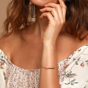 Cora 14KT Gold Bar Bracelet